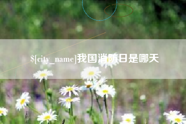 泉州我国消防日是哪天