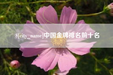 泉州中国金牌排名前十名