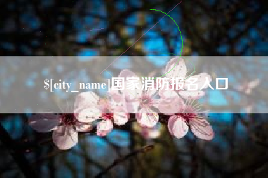 泉州国家消防报名入口