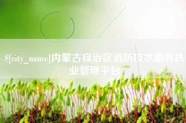 泉州内蒙古自治区消防技术服务执业管理平台