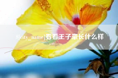 泉州看看王子豪长什么样
