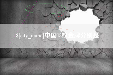 泉州中国15枚金牌分别是