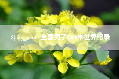 泉州全国男子5000米世界纪录