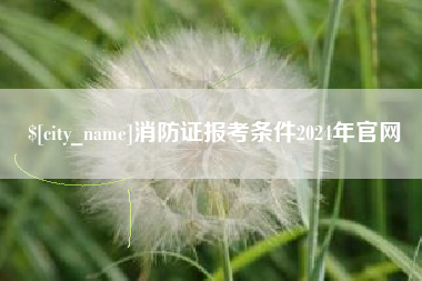 泉州消防证报考条件2024年官网