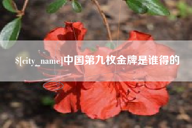 泉州中国第九枚金牌是谁得的