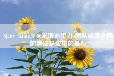 泉州5000米滑冰接力-团队成员之间的信任是成功的基石