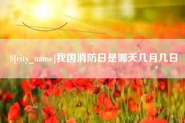 泉州我国消防日是哪天几月几日