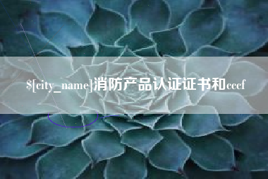 泉州消防产品认证证书和cccf