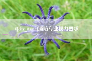 泉州消防专业视力要求