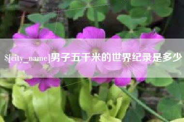 泉州男子五千米的世界纪录是多少
