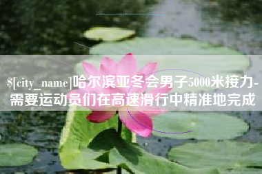 泉州哈尔滨亚冬会男子5000米接力-需要运动员们在高速滑行中精准地完成
