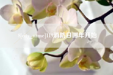 泉州119消防日哪年开始
