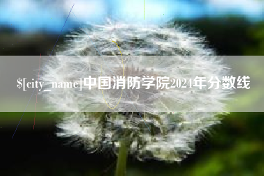 泉州中国消防学院2024年分数线