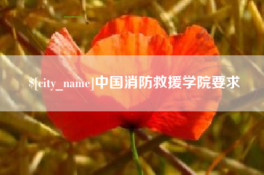 泉州中国消防救援学院要求