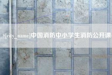 泉州中国消防中小学生消防公开课