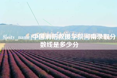 泉州中国消防救援学院河南录取分数线是多少分
