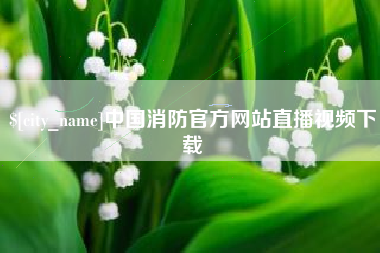 泉州中国消防官方网站直播视频下载