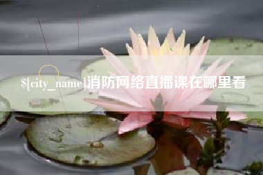 泉州消防网络直播课在哪里看