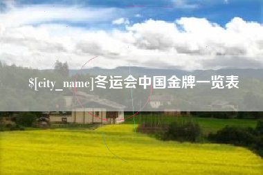 泉州冬运会中国金牌一览表