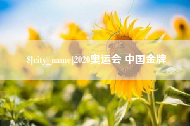 泉州2020奥运会 中国金牌